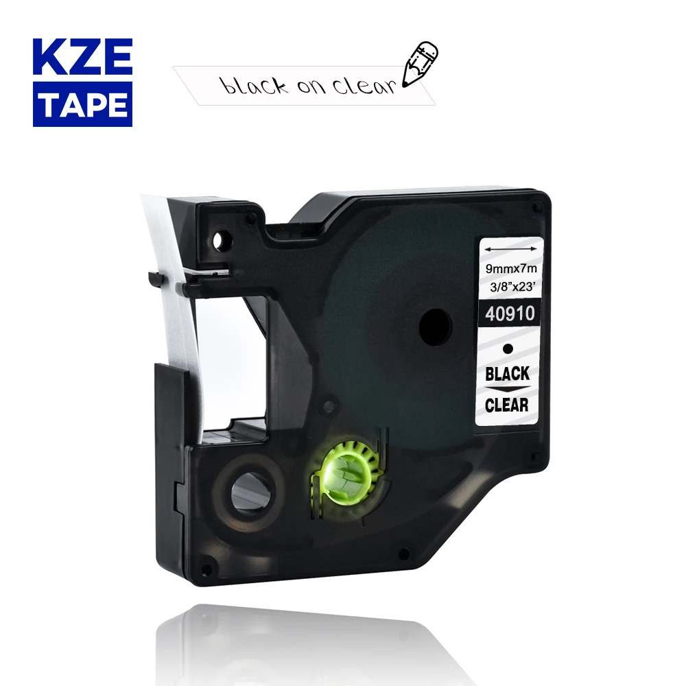 dymo d1 9mm 40910 black on clear label tapes Ribbon compatible Dymo D1 printer for Label Printer DYMO LM160 LM280 | Компьютеры и офис