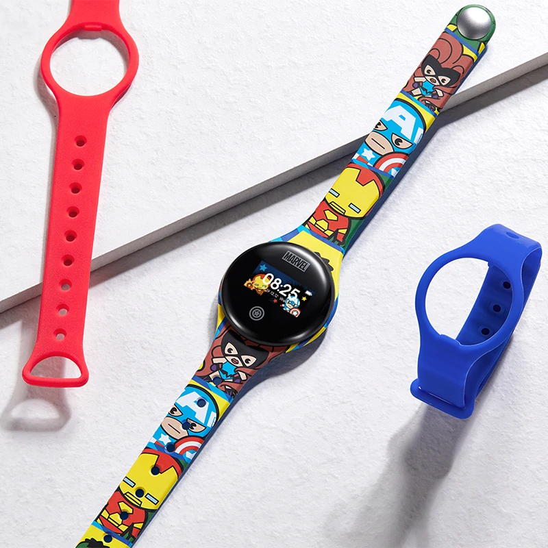 2020 Disney Smart Band Child Alarm Step Distance Waterproof Sport Kid Silicone Smartband Children Electronic Smartwatch Healthy