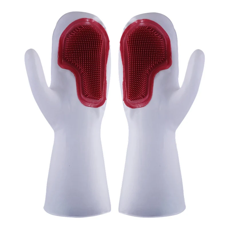1 пара силиконовые перчатки для мытья посуды волшебный, резиновый перчатки для мытья посуды Щетка для домашнего хозяйства инструмент для чистки кухни скраб перчатки