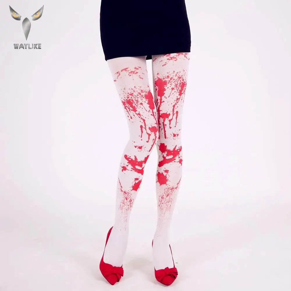 Tanie WAYLIKE Halloween Blood udo Up Over Knee Sock Party Masquerade