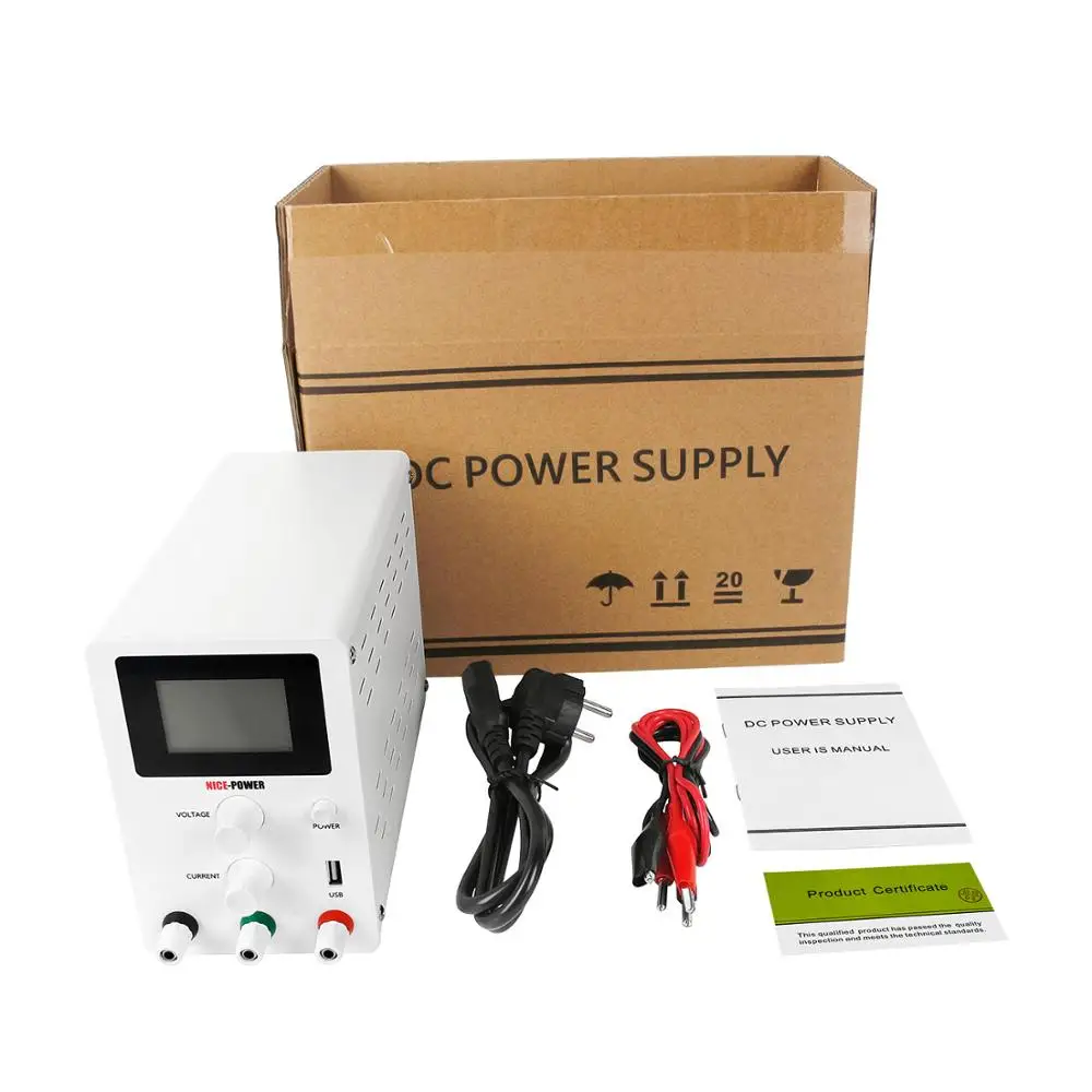 LCD Screen DC Lab Bench Power Supply 30v 10a 60v 5a Adjustable Switching Bench Source Digital Voltage Regulator 0.001A 120V 3A-5