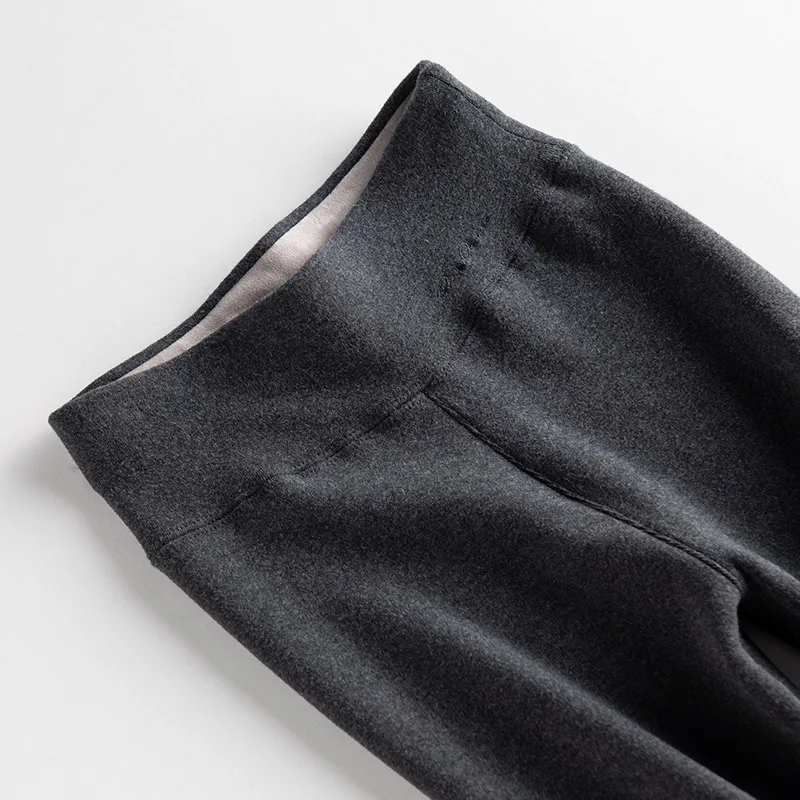 Dark Gray 2 Хит, новая мода, женские осенние и зимние штаны, высокая эластичность и хорошее качество, плотные бархатные штаны, черные повседневные теплые леггинсы - Цвет: Dark Gray 2