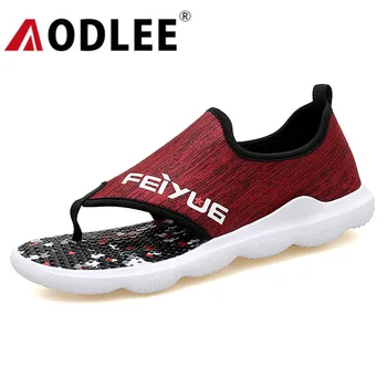 

Men Flip Flops Fashion Casual Slippers Men Summer Sandals Beach Shoes Soft Comfort Outdoor Sandals Slippers Dropshipping AODLEE