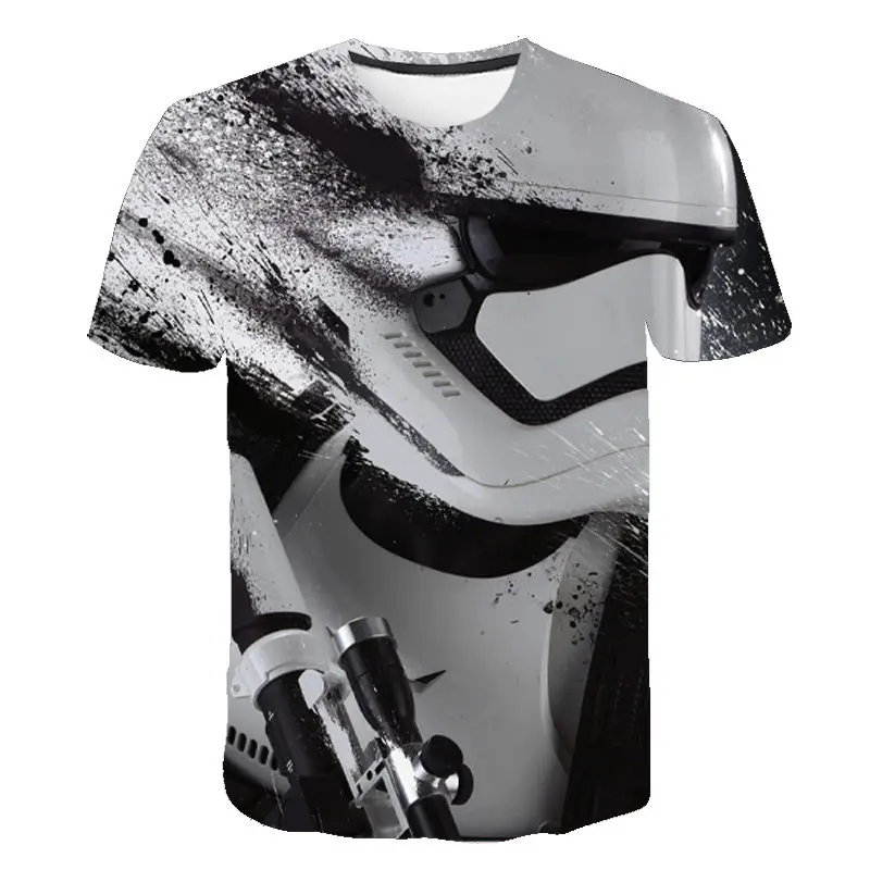 Mejores Ofertas Nueva gran oferta camiseta de Star Wars hombres, mujeres y niños camiseta 3D de la película de impresión camiseta camisa Casual de verano Tops de niño y niña ropa de marca y5KoZZZkn