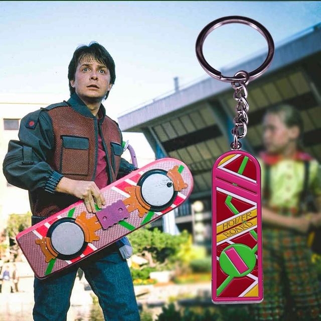 Porte-clés Retour vers le futur, Marty McFly Hover Board, voyage dans le  temps, films, accessoires