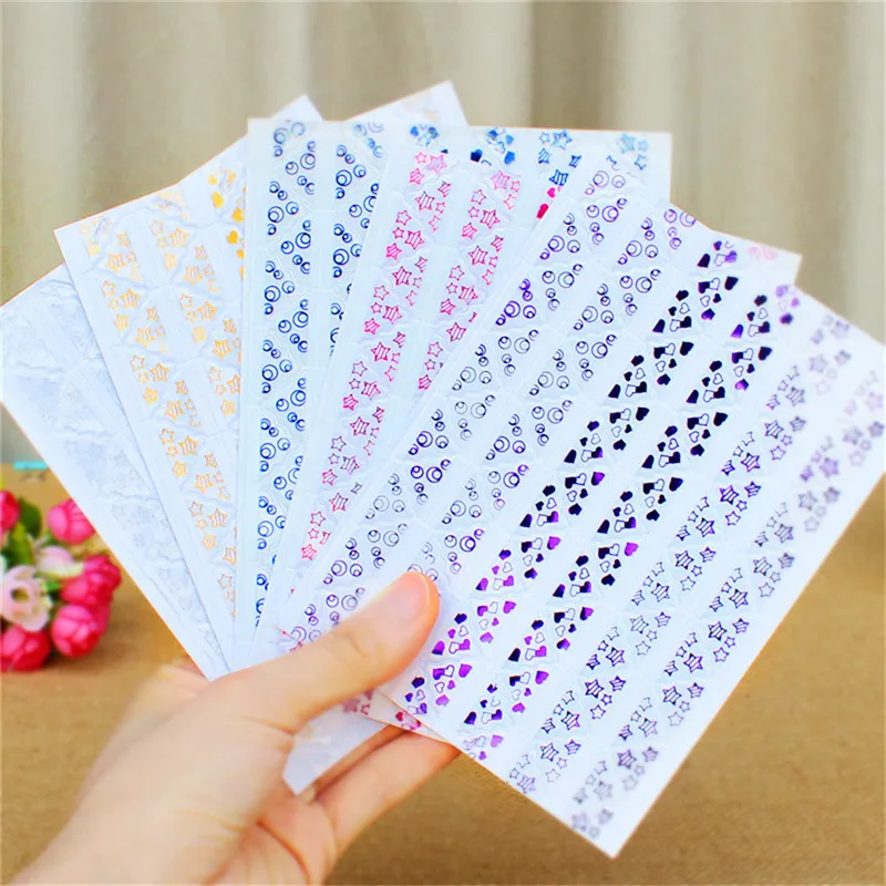 

78 Pcs/sheet Gold-stamped Transparent Corner Sticker for Photo Albums Frame Decoration Scrapbooking Wholesale 5 Color