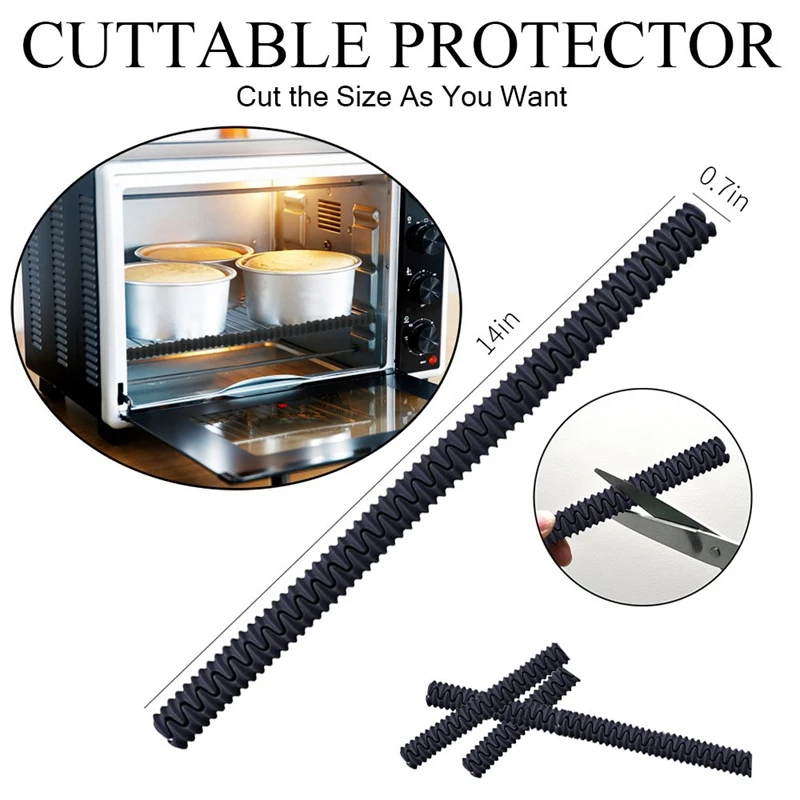 PHFU-Oven Rack Shields, 4 упаковки силиконовых полок для духовки, защита+ 2 Мини рукавицы, защита от ожогов и шрамов