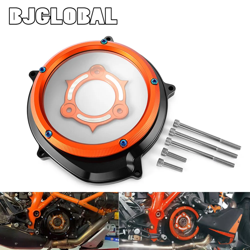 

CNC Engine Stator Protector Guard For KTM 1050 1090 1190 Adventure R ADV 1290 Adventure R/T/S Superduke R GT Clear Clutch Cover
