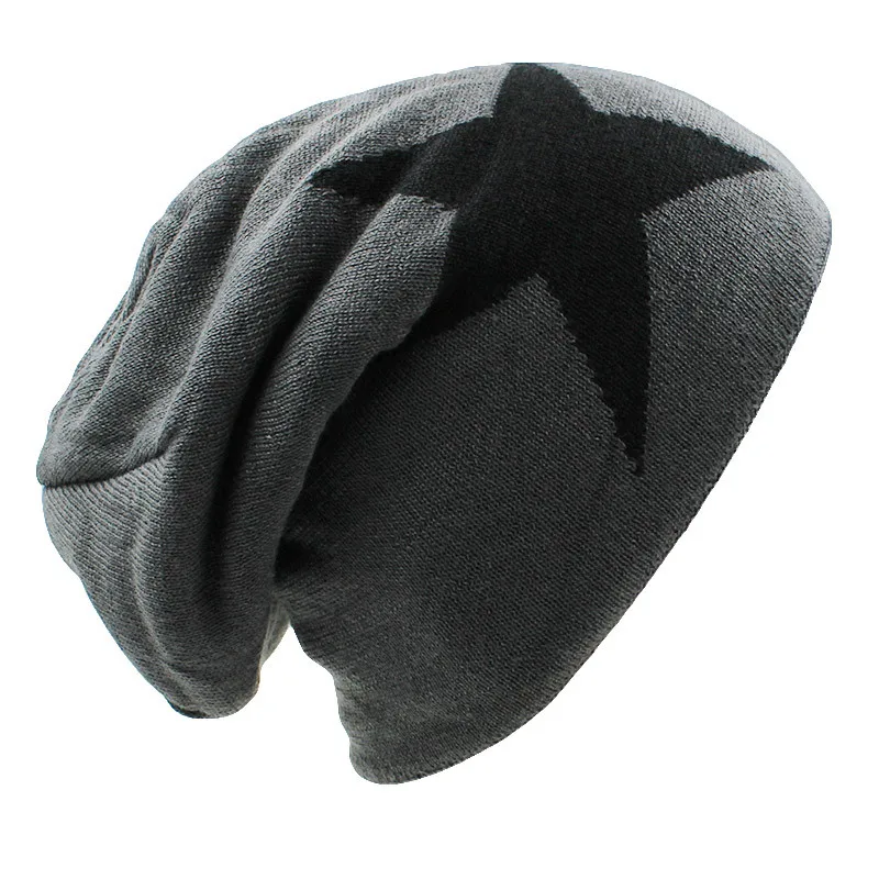 ALTOBEFUN Beanie Мужская зимняя шапка Кепка из искусственного меха теплая мешковатая вязаная шапка мужские шапочки вязаные Skullies дамская шляпа без полей для мужчин и женщин BHT038