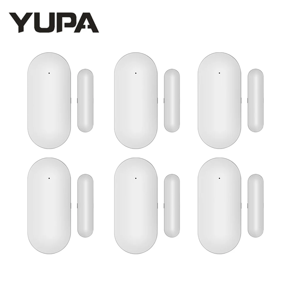 PB68R Wireless Magnetic Door Window Sensor 433MHz For Home Security Alarm System Burglar Alarm Kits　Low Power Consumption　TUYA wireless 433mhz tuya smart window door sensor detector home burglar alarm system 2 years standby for large house security