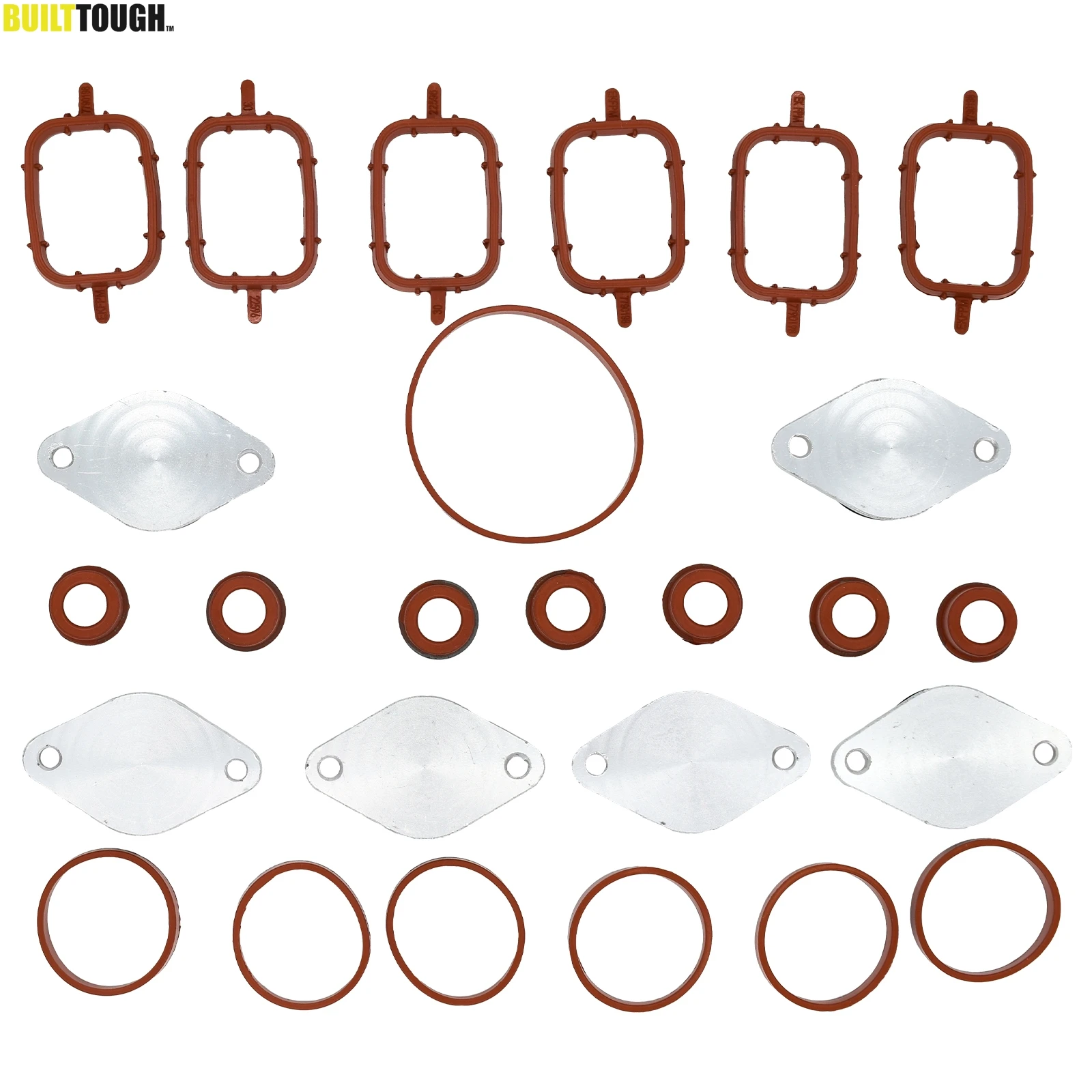 Swirl Flaps Bungs 6X 32Mm Guarnizioni Collettore Aspirazione Vuoto Riparazione Elimina Kit Guarnizioni Per Bmw E46 E63 E67 E72 E91 330D 530Xd Diesel