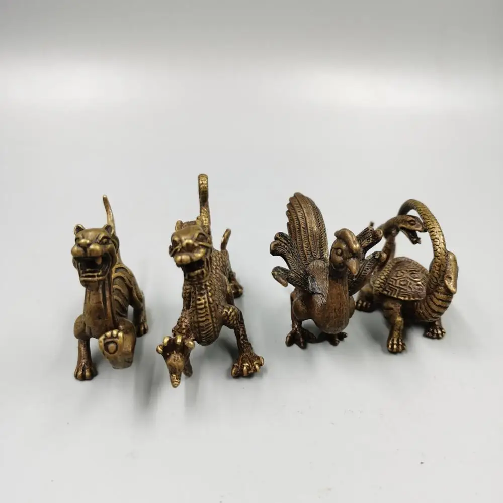 

Exquisite Brass Four Beasts Ornaments
