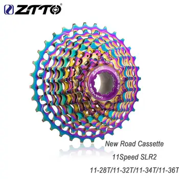 

HiMISS ZTTO 11 Speed 28T 32T 34T 36T Road Bike Cassette Ultralight Bicycle Freewheel Colourful Bicycle Flywheel