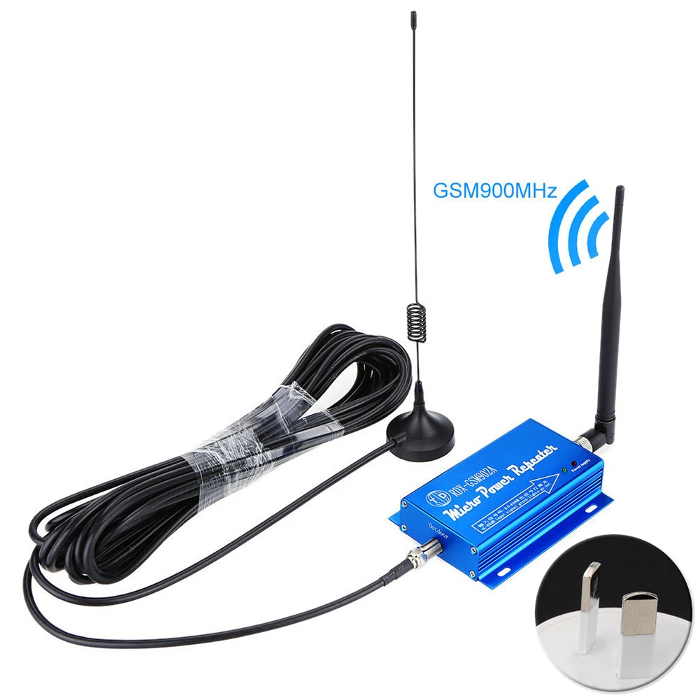 

LCD Signal Amplifier Mini Mobile Phone Repeater With Antenna Alloy Booster GSM Family Reduce Radiation Full Set