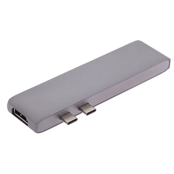 

USB 3.1 Type-C Hub To HDMI Adapter 4K Thunderbolt 3 USB C Hub with Hub 3.0 TF SD Reader Slot PD for MacBook Pro/Air