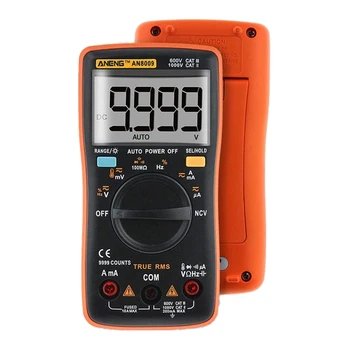

ANENG AN8009 True-RMS Digital Multimeter Transistor Tester Capacitor Tester Automotive Electrical Capacitance Meter Temp Diode
