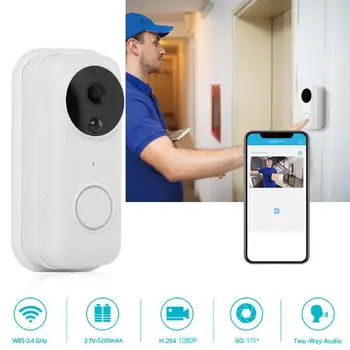 

B70 WiFi Video Doorbell Support Full-duplex Real-time Calls Call the Police Full HD 1080P Wireless Intercom Door Bell Camera