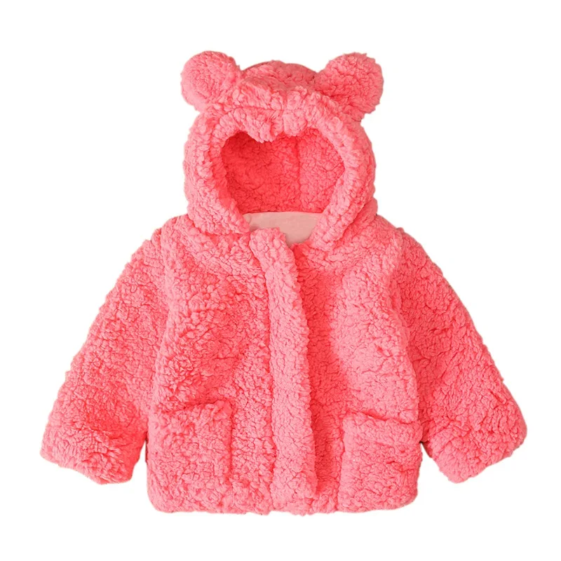 Детское однотонное теплое зимнее пальто с длинными рукавами и принтом для маленьких мальчиков и девочек утепленная верхняя одежда