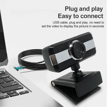 

1080P Computer Camera Built-in Microphone USB Drive-free Webcame For Video Online Class Live Broadcast Computer Peripherals