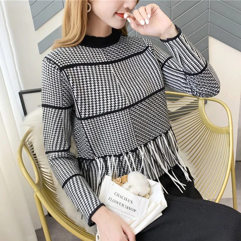 

1215364 (3rd floor, 8th floor, H district, 1st floor) Actual photo of new style knitted sweater in autumn, 2019 Korean tx