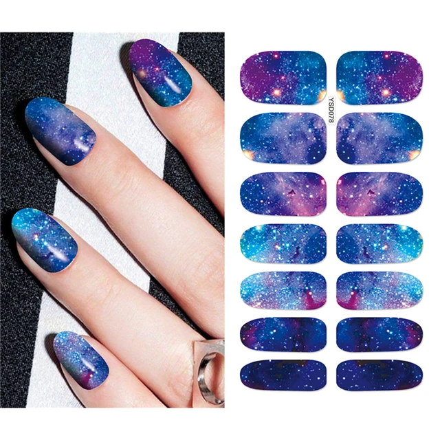 Nail Stickers For Nails Sliders 3D Color Water Transfer Nail Sticker Creativity Decoration Art Necklace Pattern Dreamcatcher YSD078
