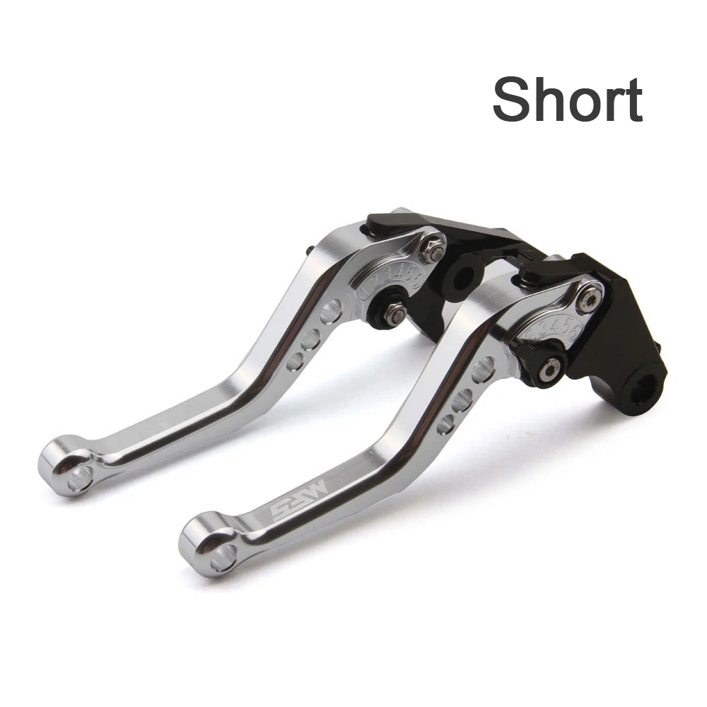 CNC тормозные рычаги сцепления ручка для Honda CBR1000RR Fireblade 2004-2007 CB1000R 2008- мотоцикл тормозные рычаги - Цвет: Short-Silver