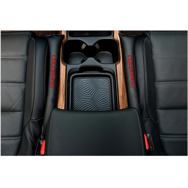 Для Chevrolet Colorado, 2 шт., искусственная кожа, наполнители, прокладка, наполнитель, слот, заглушка, автомобильное сиденье, зазор, коврик, автомобильные аксессуары