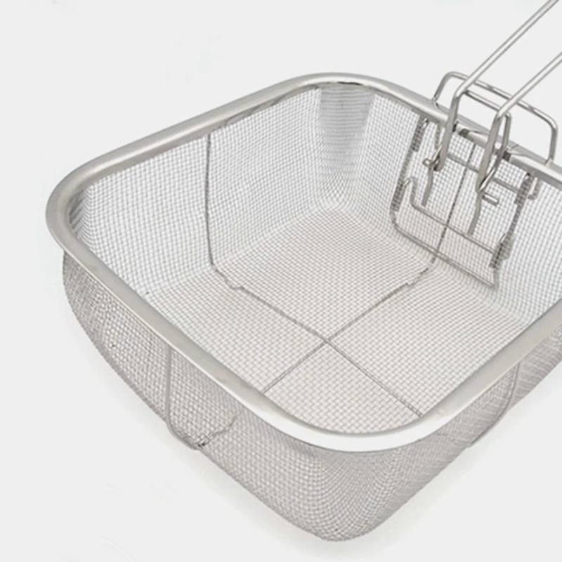 Copper Square Pan Induction Chef W/Glass Lid Fry Basket, Steam Rack 4 Piece Set, 9.5 Inches Used in Induction