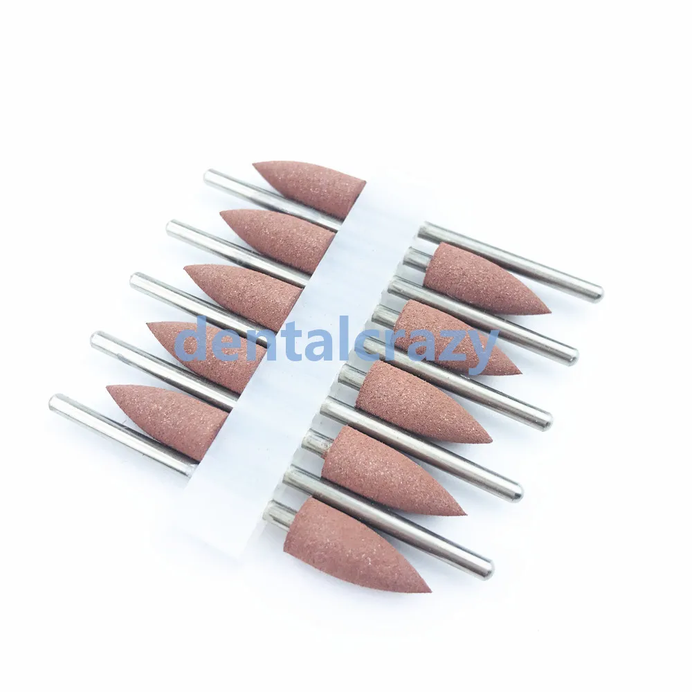 10pcs brown Стоматологическая Смола боры 2,35 мм стоматологическая силиконовая резина Полировка Боры - Цвет: 10pcs brown