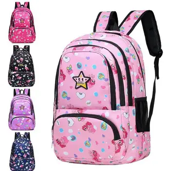 

Girls Backpack Cute Cartoon Lightweight Kids Schoolbag Pupil Bookbag Anime Knapsack New 1-6 Grade Teen Students Rucksack