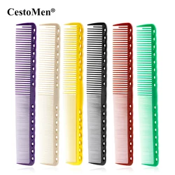 Cestomen profissional de plástico resina 19 cm barbeiro pente de cabelo ys série cabeleireiro pente para corte de cabelo salão cabeleireiro ferramentas