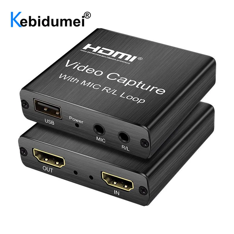 4K Графика карта захвата видео 3 5 мм аудио HDMI совместимых с Выход микрофон в режиме