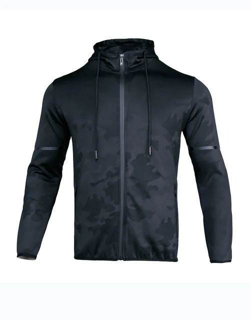 Camouflage Men's Outdoor Sports & Fitness Hooded Jacket Men's Fitness Apparel, Men's Hoodies