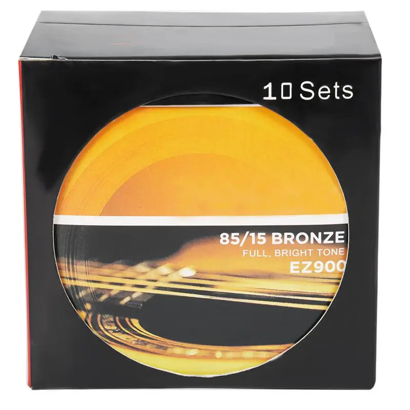 

10pcs Bronze Acoustic Guitar Strings EZ900
