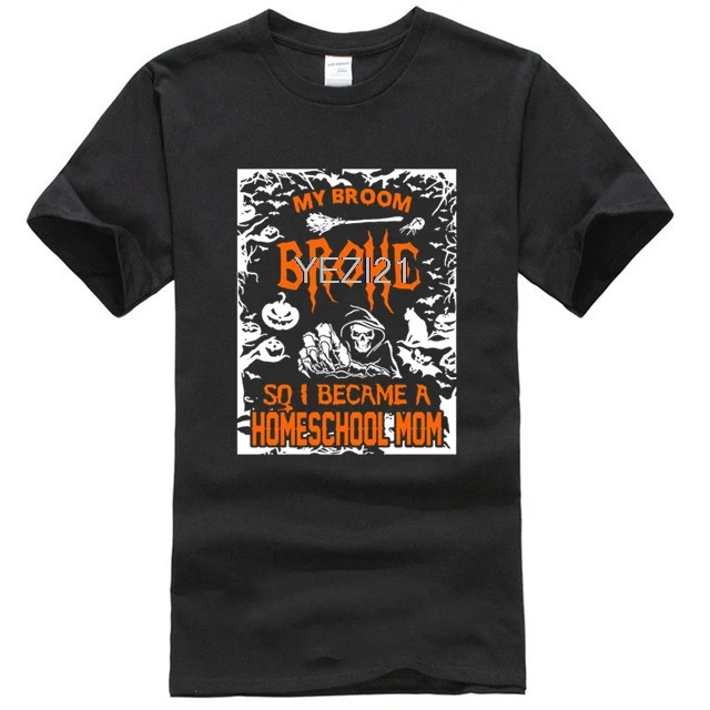 Bunapashop Happy Хэллоуин Homeschool футболка T-Shirt.webp |