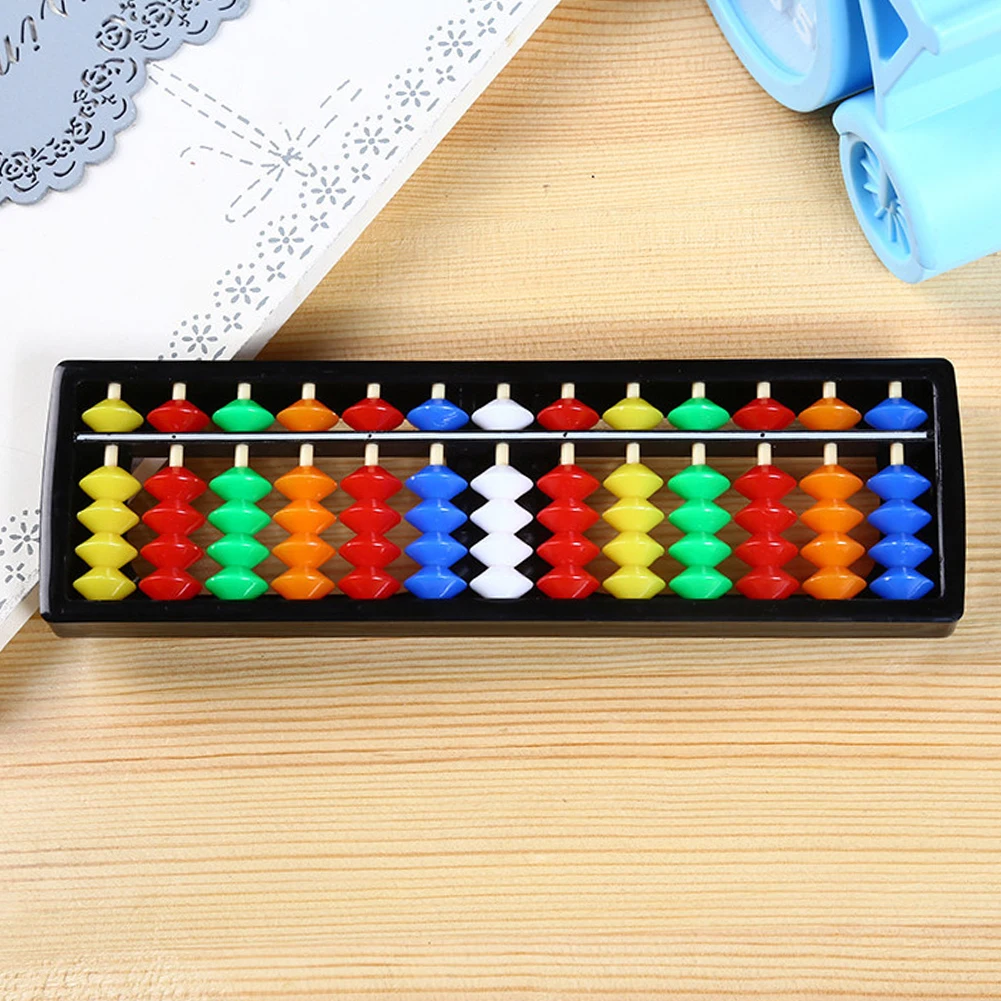 Student Arithmetic Calculating Tool Unisex Gift Colorful Children Abacus ABS Educational 13 Rods Soroban Math Toys Kids Beads