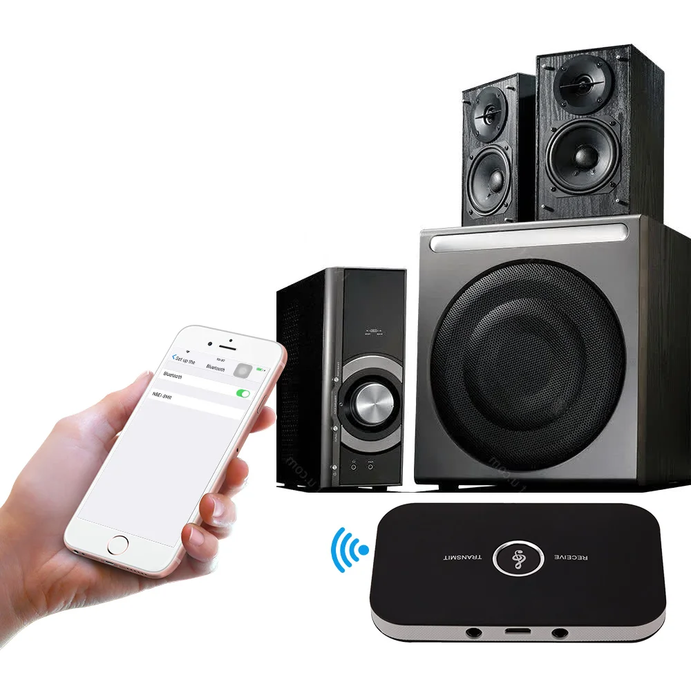 2in 1 Blutooth 5 0 Audio Transmitter Receiver 3 5mm AUX Jack RCA USB Stereo Music Wireless Adapter For Headphone Car Soeaker TV