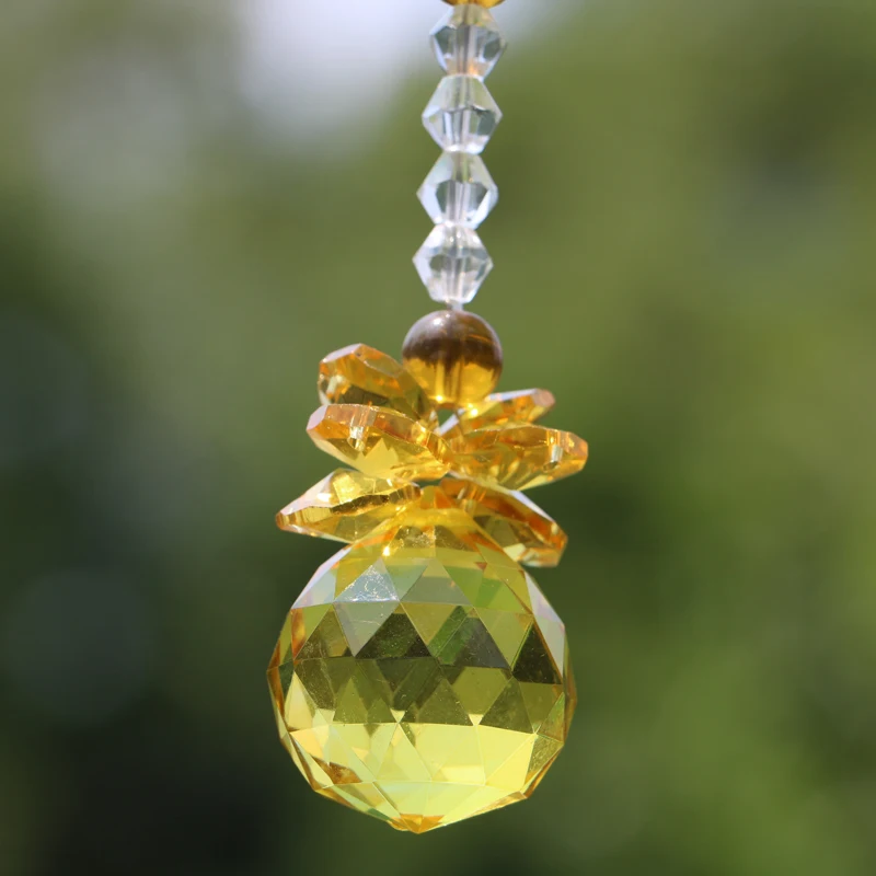 

1PCS Chakra Crystal Suncatcher Pendant Chandelier Crystals Ball Prisms Rainbow Maker Hanging Ornament