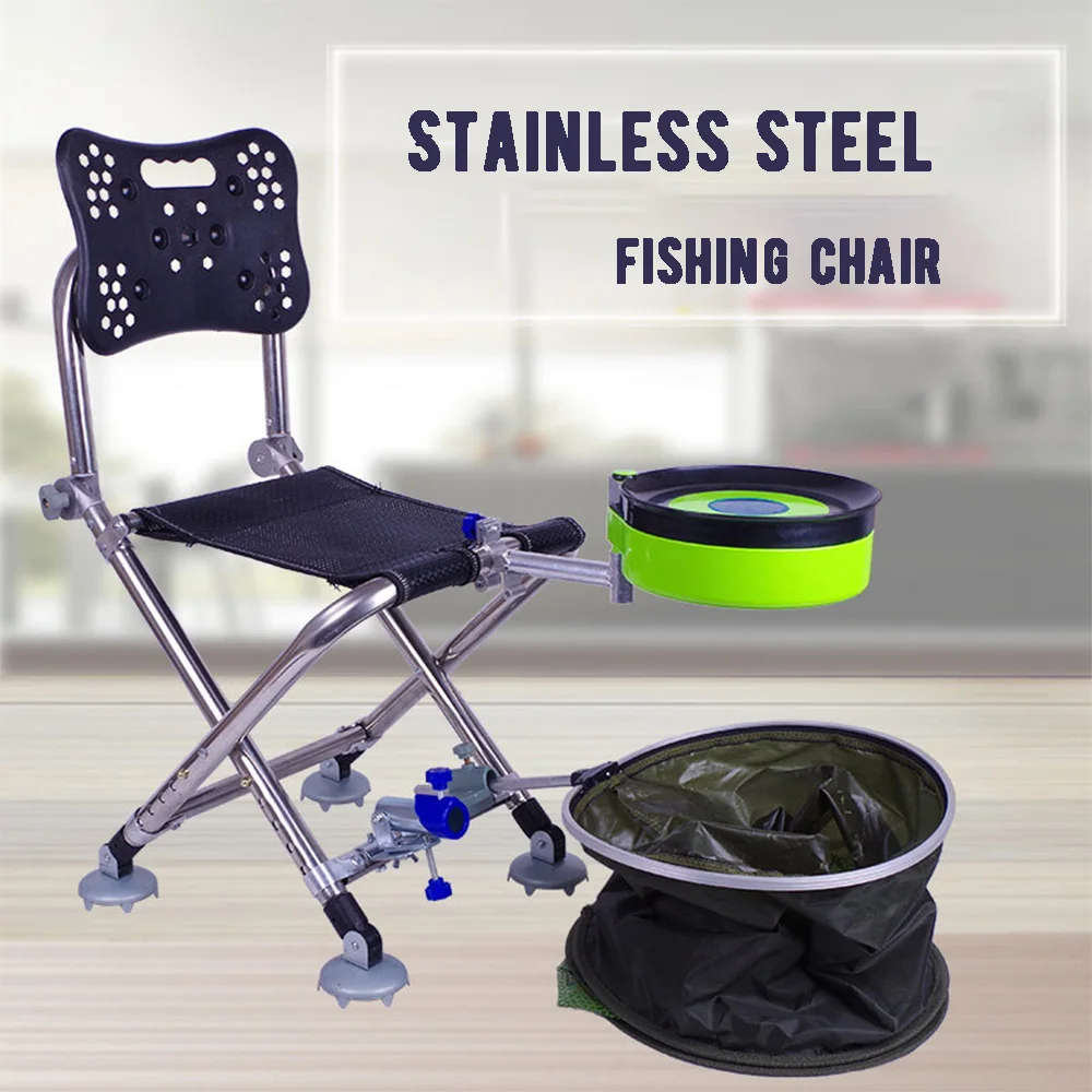 Outdoor Fishing Chair Beach Chair Stainless Steel Fishing Chair