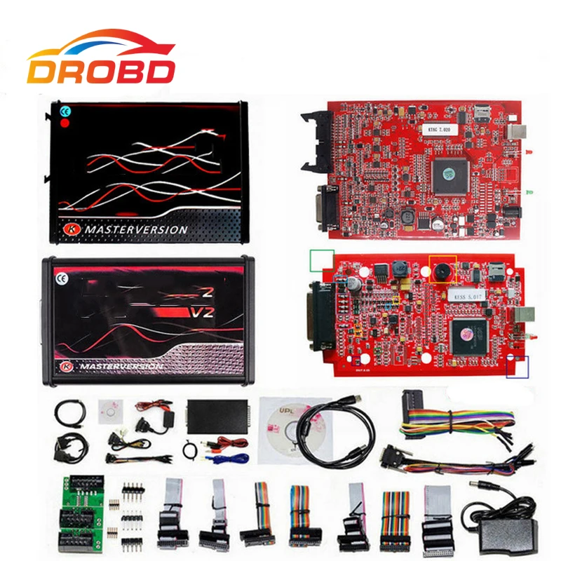 Инструмент Диагностический KESS V2 V2.47 V5.017 KTAG V2.25 V7.020 4 светодиодный EU Red ECM онлайн