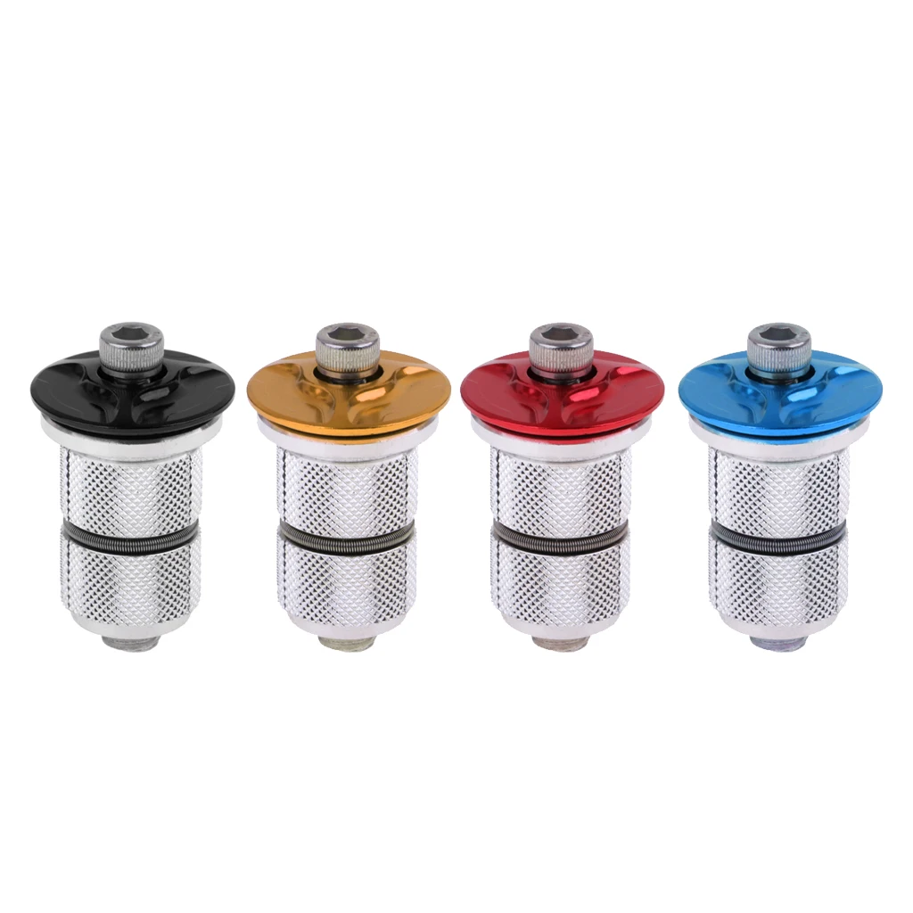 Compression Plug Bike Carbon Fork 1-1/8 Inch Steerer Headset Top Cap Compressor Plugs Bolt