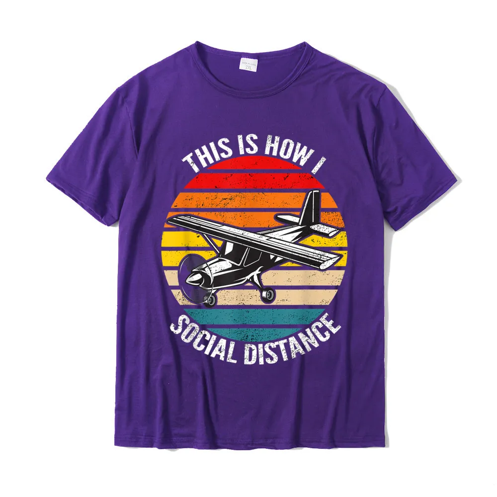 Men's T-shirts Crazy Casual Tops T Shirt Cotton Fabric Round Neck Short Sleeve Party T Shirts Autumn Free Shipping Funny Retro Vintage Airplane Aviation Pilot Gift T-Shirt__19440 purple