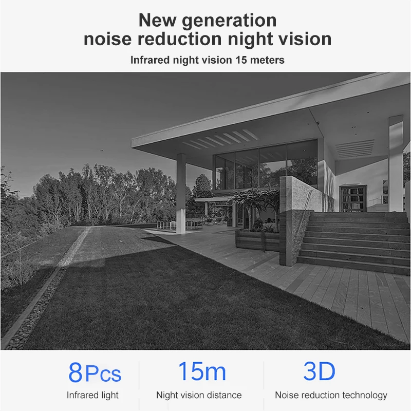 Telecamera IP esterna intelligente P1 2K 1296P Webcam Wi-Fi Rilevamento umanoide Telecamere di sicurezza impermeabili Funziona per Mi Home APP_voghion.com