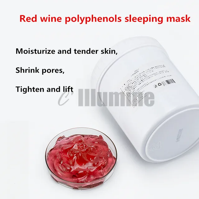 Revitalize your skin with the Red Wine Gel Jelly Sleeping Mask