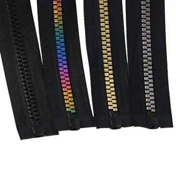 

8# Open-end Resin Zipper For Sewing Jackets Coat Multi-color Teeth Zippers Zip For Sewing Garment Decoration Accessories