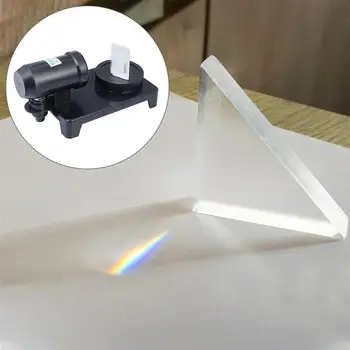 

1 Set of Glass Triple Prism for Photography Teaching Light Spectrum Physics