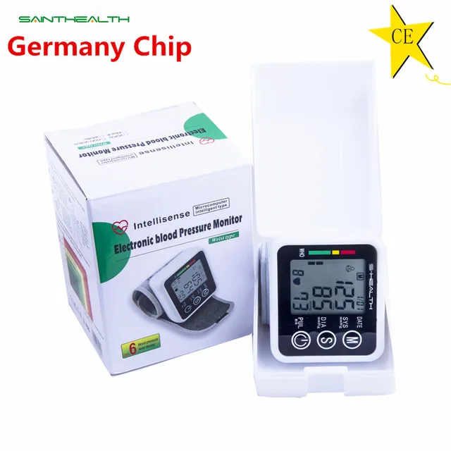 Saint Health Health Care Automatic Tonometer Wrist Blood Pressure Monitor Digital LCD Wrist Blood Pressure Meter For Measuring 2