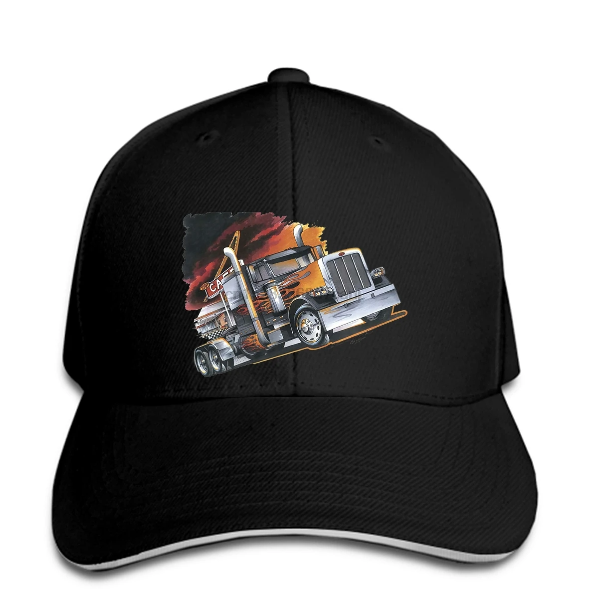Бейсбольная кепка грузовик большой Риг кафе бейсболки
