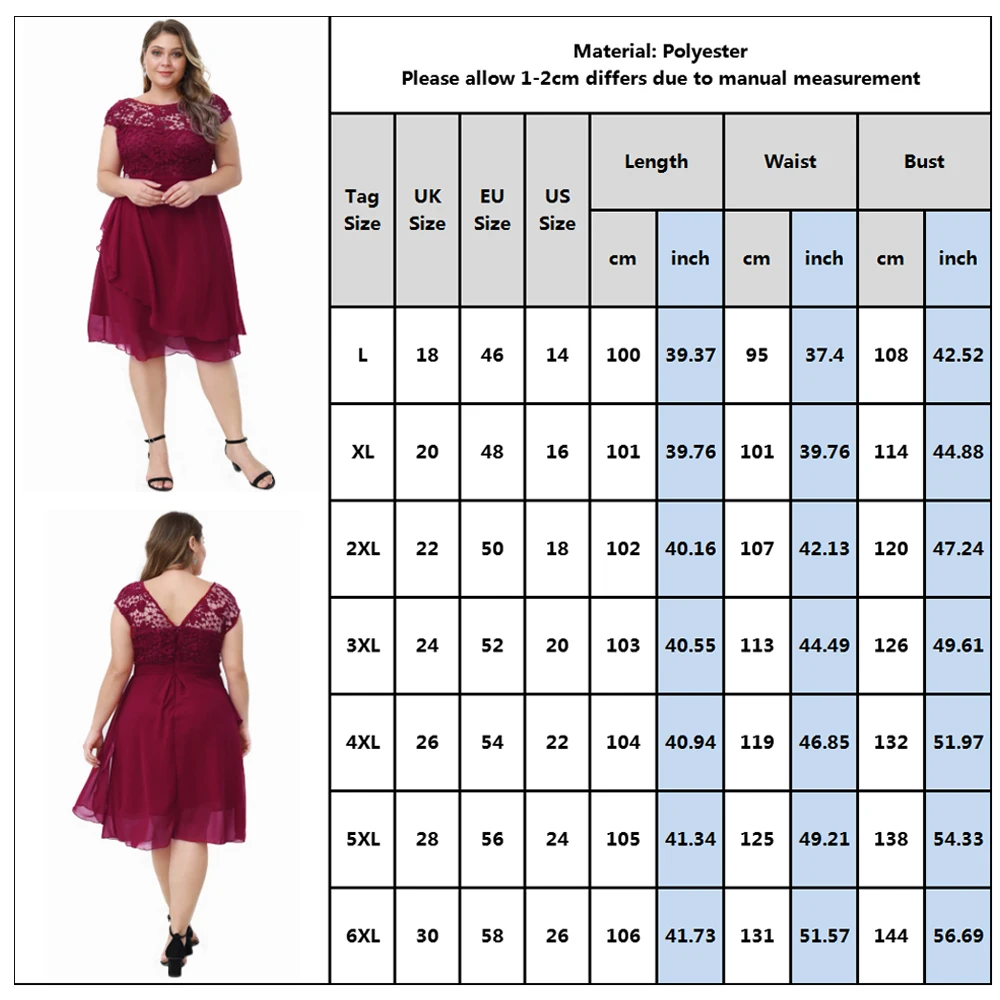 Элегантное женское кружевное платье размера плюс с вышивкой, вечерние платья для офиса, большие размеры, женское Двухслойное Бордовое платье, Vestido D40
