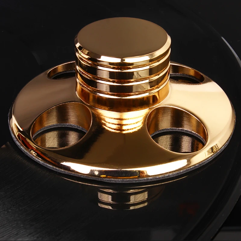 

Durable Alloy LP Vinyl Turntable Disc Stabilizer Record Weight Gold HiFi Metal Audio Repair Tool Parts Replacement